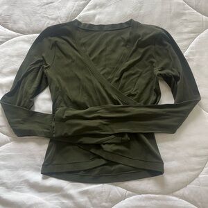 Athleta Pilates Wrap Top